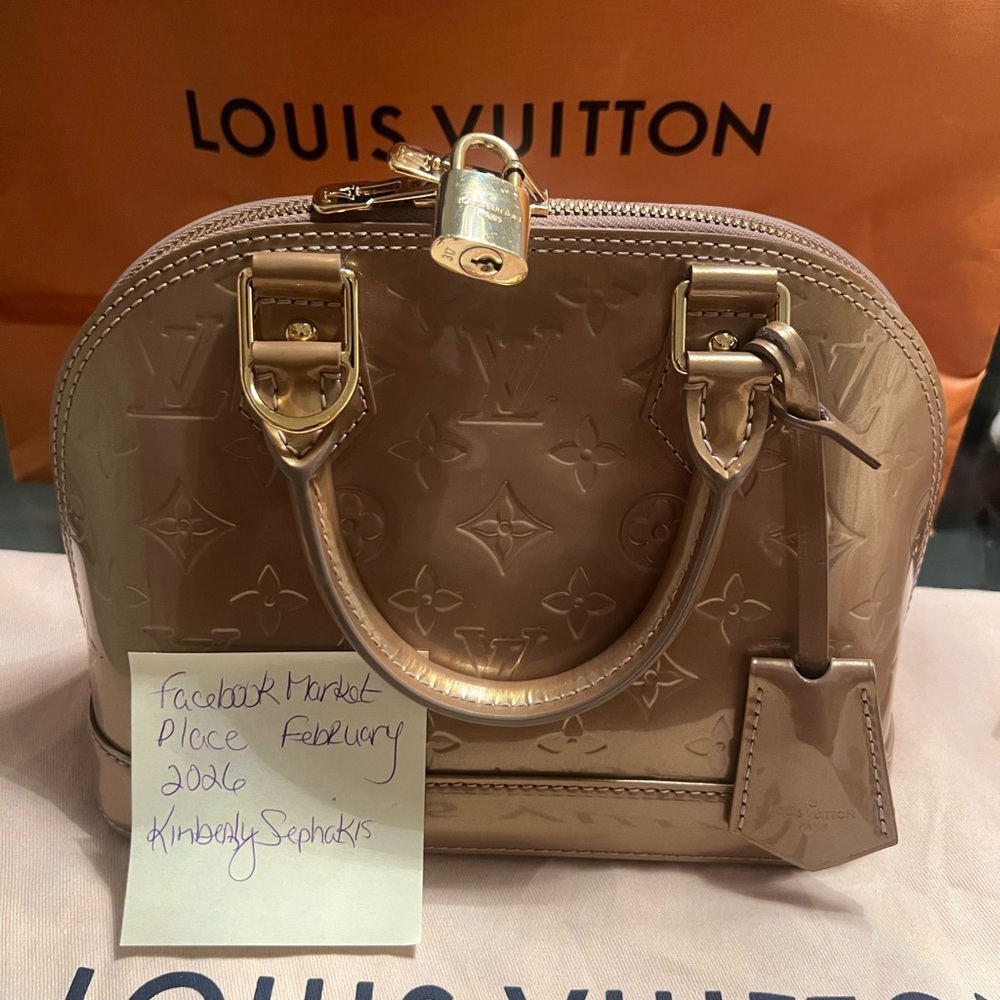 Louis Vuitton Gold Vernis Alma BB mini 2way NIB MPN: M50567 ❌❌SOLD❌❌ - Picture 12 of 16